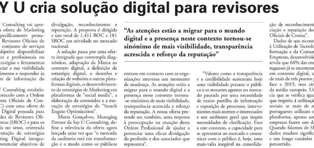 Say U cria solução digital para revisores